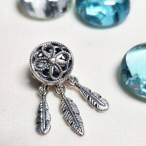Authentic Pandora Dream Catcher Follow Your Dream Engraved 925 Dangle Bead Charm
